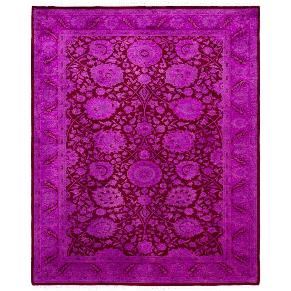 Fine Vibrance Purple 5 X 8 Hand Knotted Wool Indoor Area Rug price history on PriceWatchPro