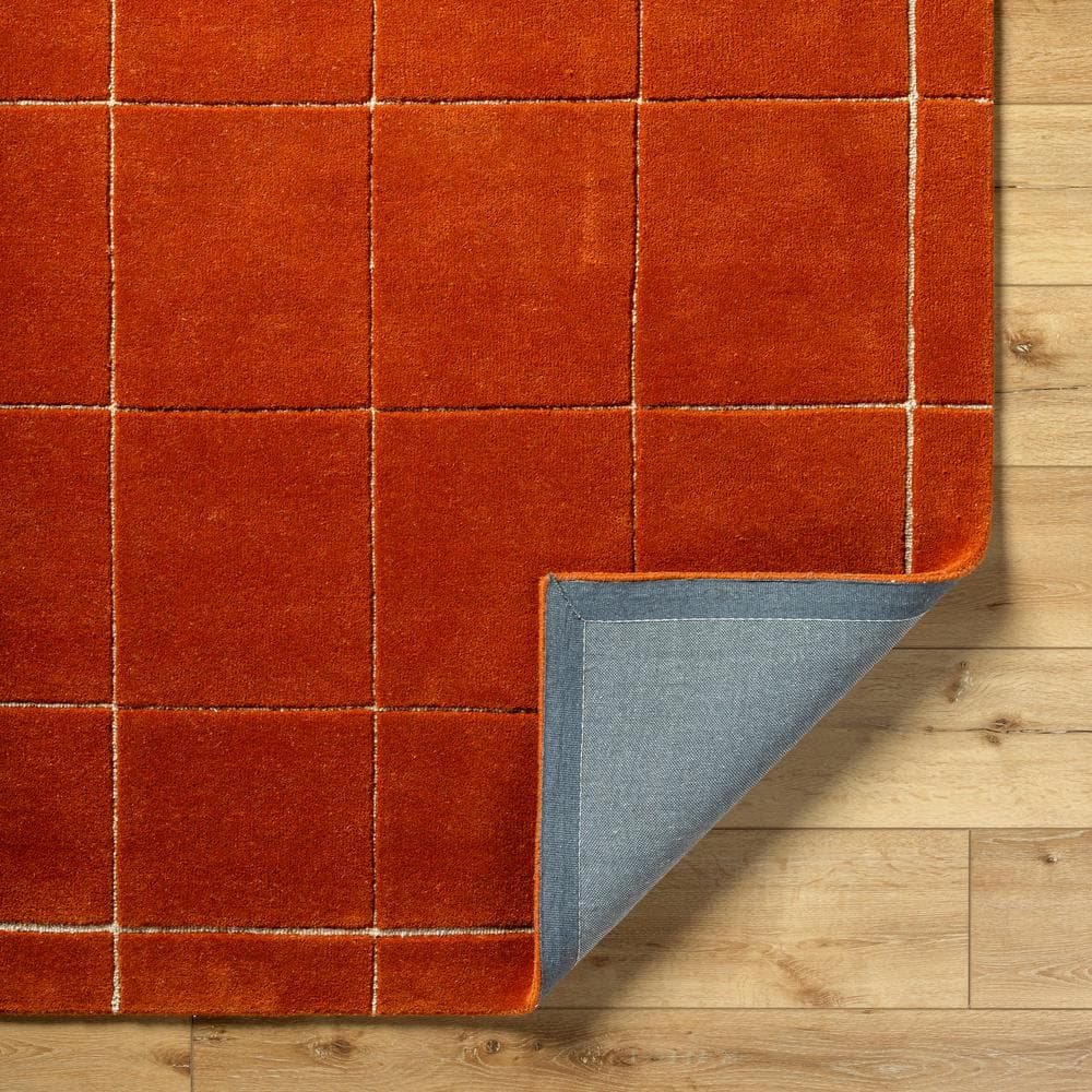 Mallory Rust and Light Brown Hand Tufted Wool Area Rug