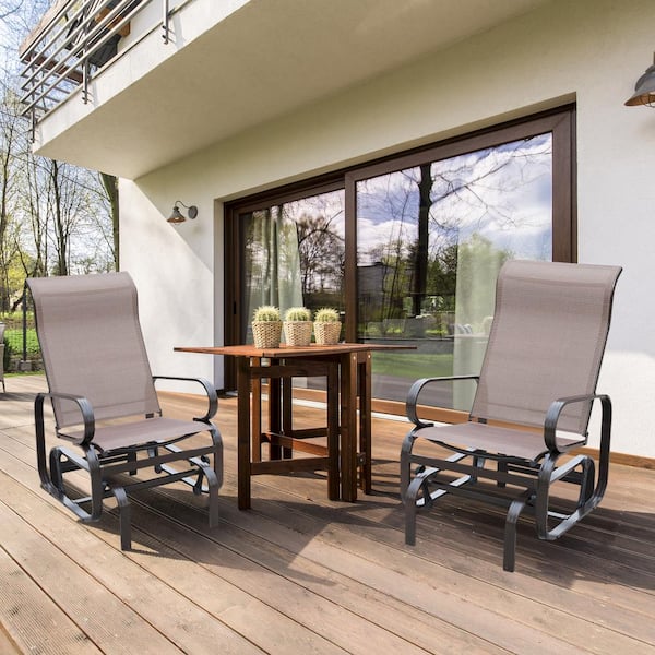 aluminum patio glider chairs
