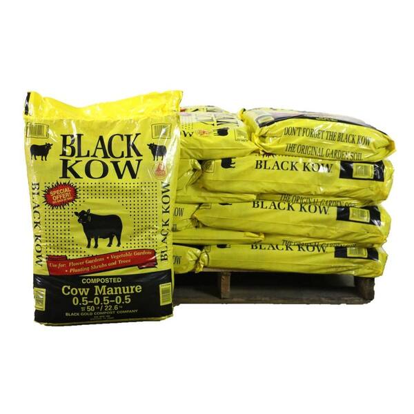 Black Kow 50 lb. Composted Cow Manure (30 Bags / 1500 lb. / Half Pallet)
