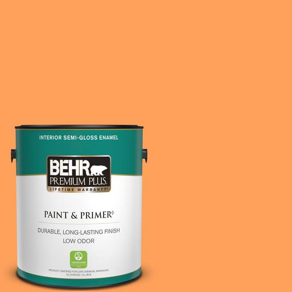 Reviews for BEHR PREMIUM PLUS 1 gal. T1510 Clarified Orange Semi