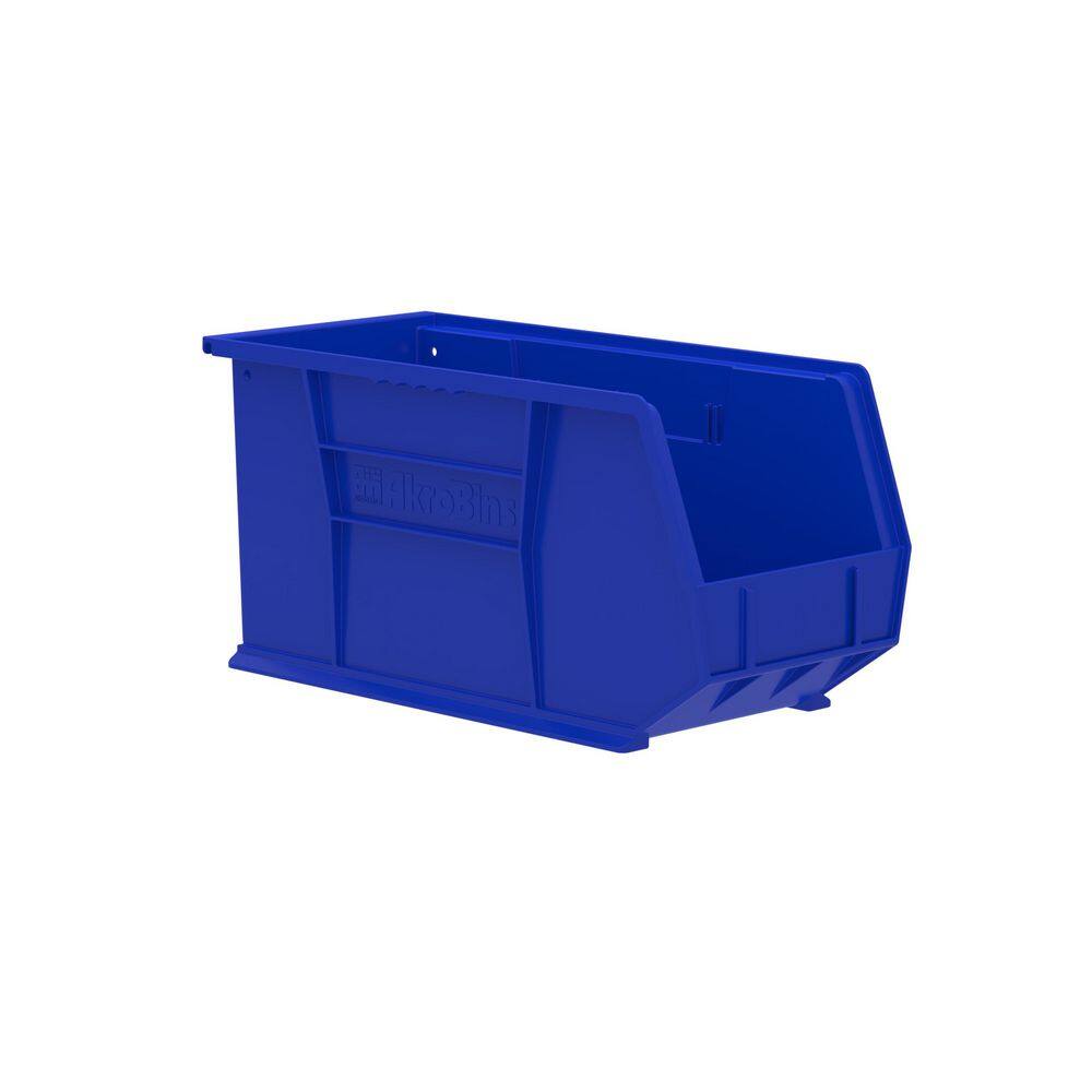 30265 Plastic Stackable Storage Bins, 18 in. x 8-1/4 in. x 9 in. Blue, 6-pack price history on PriceWatchPro