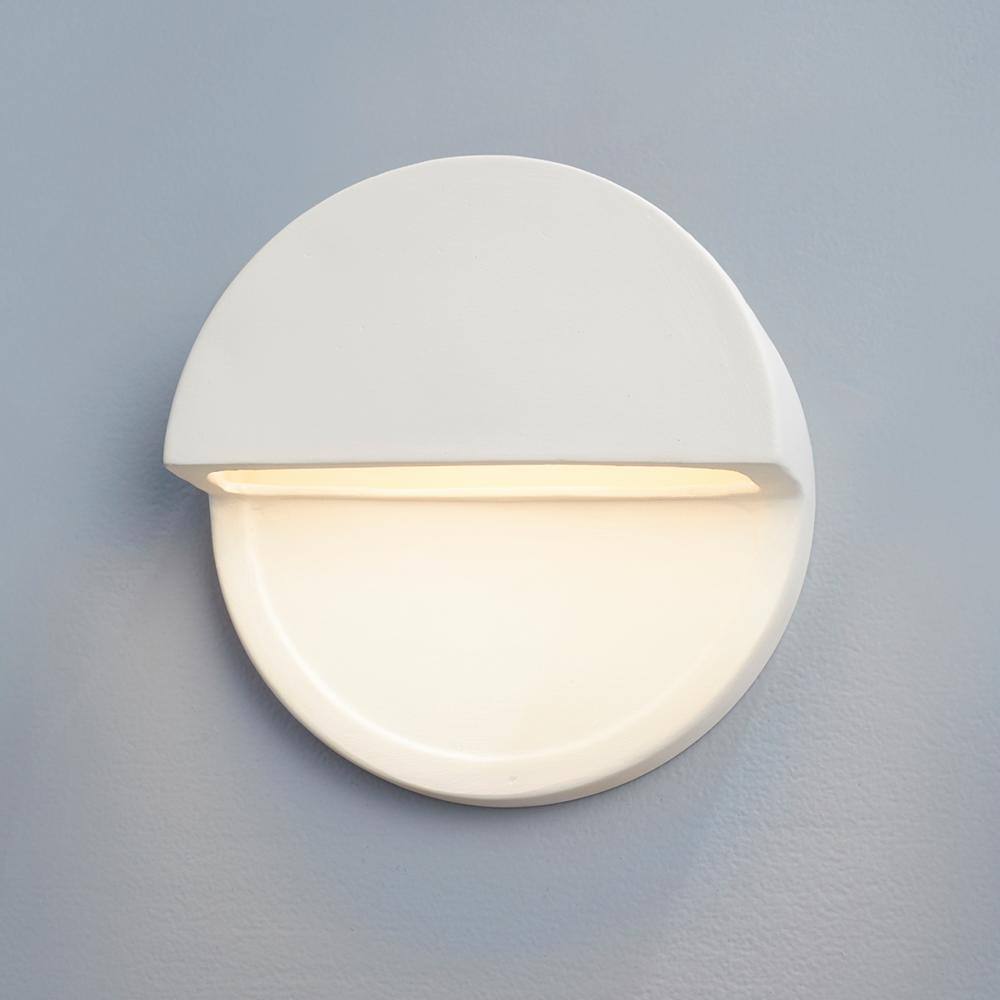 Bisque Ceramic Dome Dimmable LED Wall Sconce