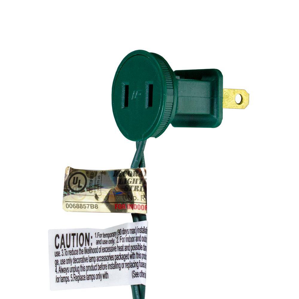 Pure White LED Wide Angle Christmas Lights with Green Wire