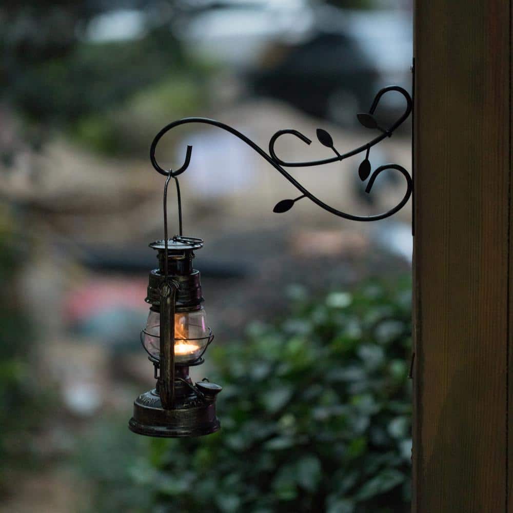 Black Decorative Metal Wall Mounted Plant Hook Set