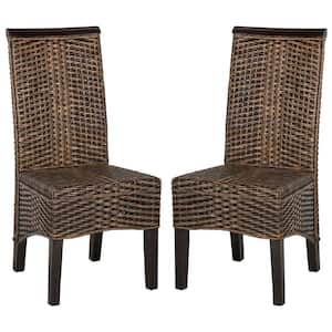 Ilya Brown Wicker Chair (Set of 2)