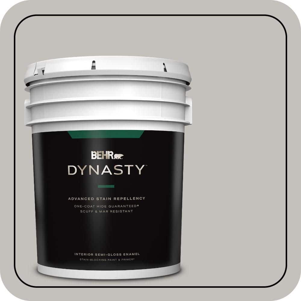5 gal. #PPU18-10 Natural Gray One-Coat Hide Semi-Gloss Enamel Interior Stain-Blocking Paint & Primer price history on PriceWatchPro