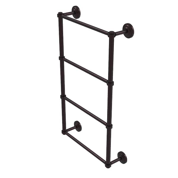 Que New Collection 24 in. Wall Mounted Guest Towel Holder in Brushed Bronze