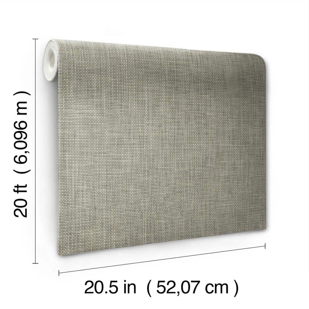 Brown Reed Basket Peel & Stick Wallpaper Roll