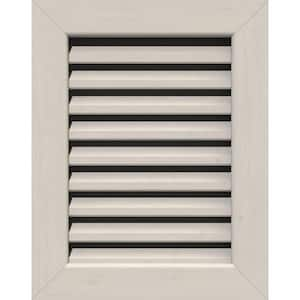 25 in. x 29 in. Rectangular Primed Smooth Pine Wood Built-in Screen Gable Louver Vent