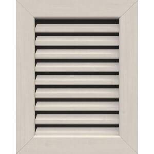 33" x 41" Rectangular Primed Smooth Pine Wood Paintable Gable Louver Vent Functional