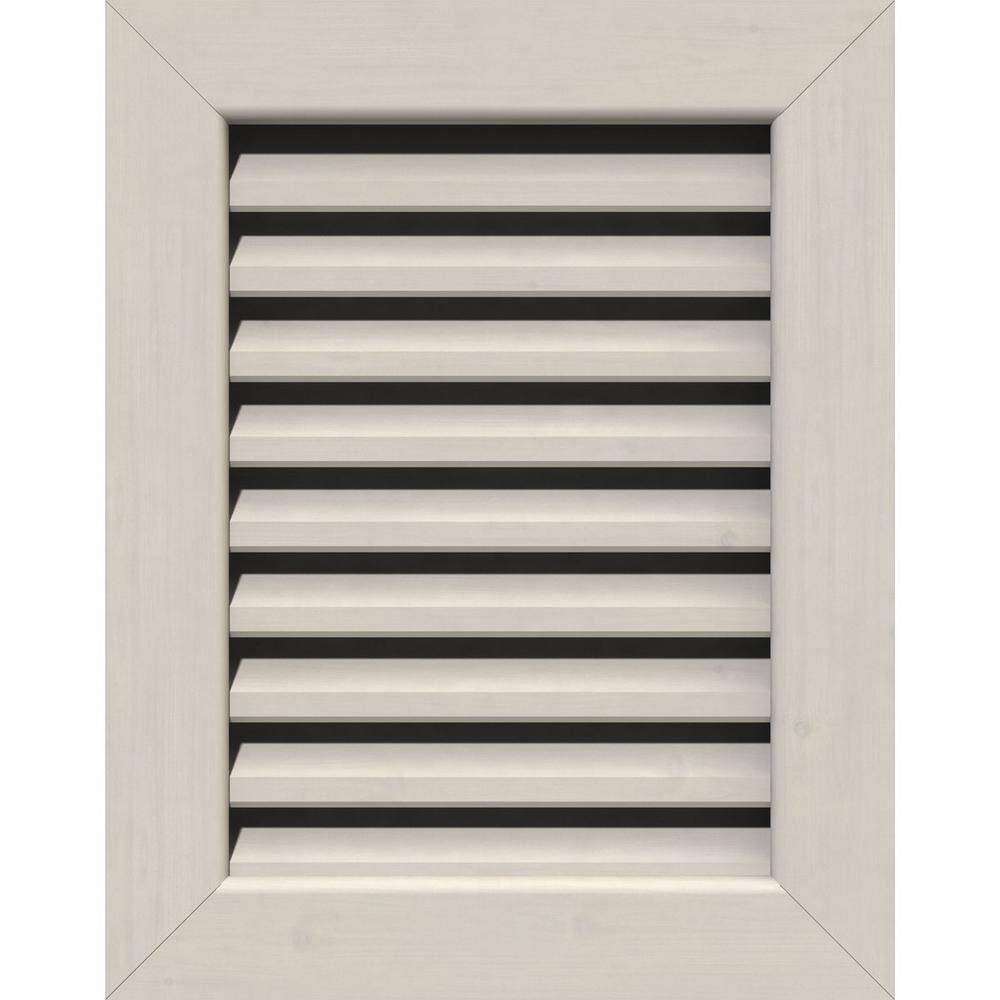 31 in. x 35 in. Rectangular Primed Smooth Western Red Cedar Wood Built-in Screen Gable Louver Vent price history on PriceWatchPro