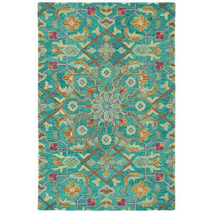 Chancellor Teal 4 ft. x 6 ft. Rectangle Area Rug