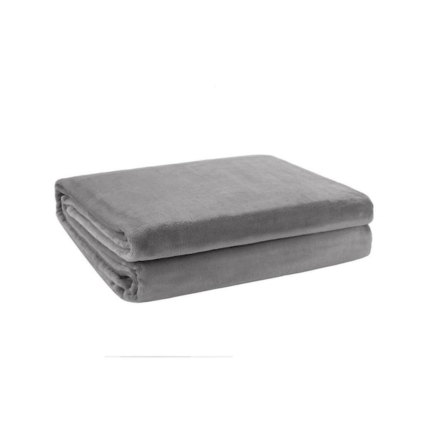 St. James Home Velvet Dusty Lilac Throw Blanket