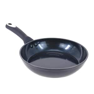 Hawke 8 Inch Ceramic Nonstick Aluminum Frying Pan in Dark Blue