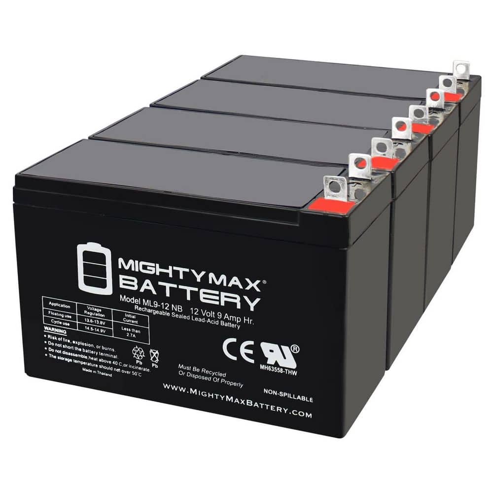 12 VOLT 9 AH SLA BATTERY NB terminal-4 Pack price history on PriceWatchPro
