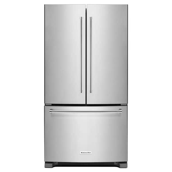 Shop 20 cu. ft. French Door Refrigerator in Stainless Steel, Counter Depth from Home Depot on Openhaus