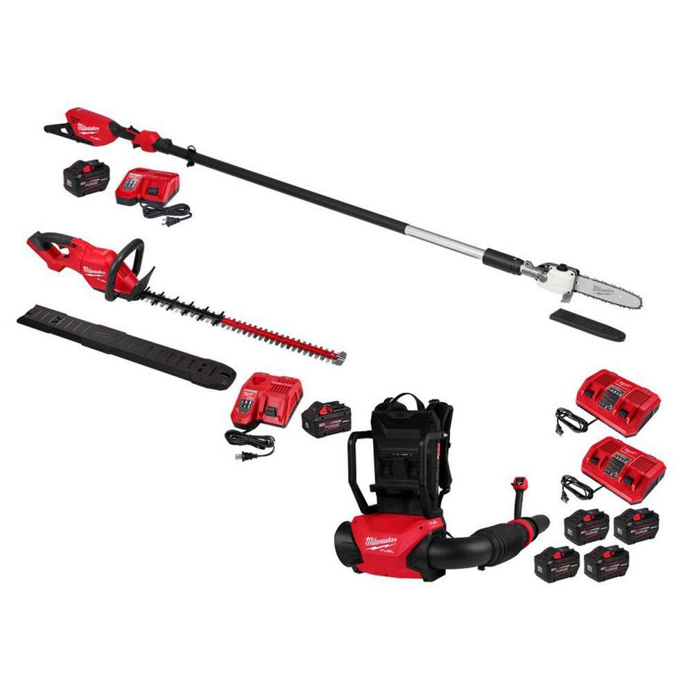 M18 FUEL 10 in. 18V Brushless Electric Cordless Telescoping Pole Saw Kit w/ M18 Hedge Trimmer, M18 Backpack Blower price history on PriceWatchPro