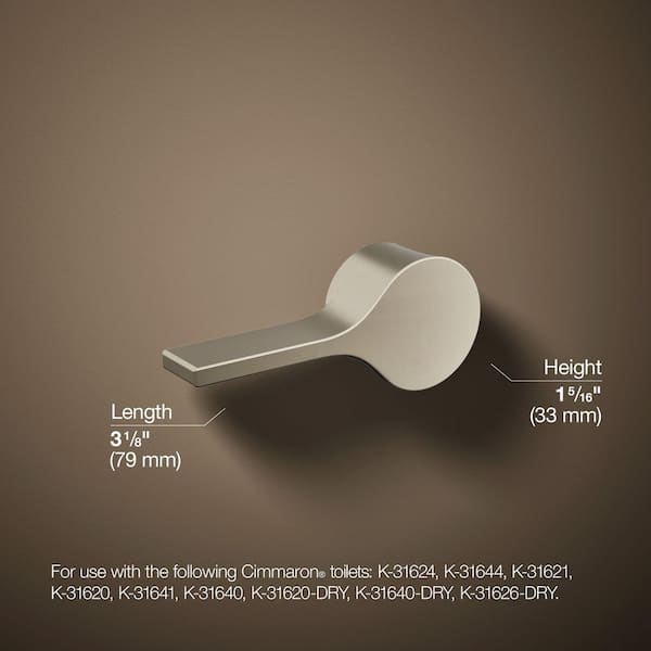 KOHLER Left-Hand Toilet Tank Lever in Vibrant Polished Nickel K
