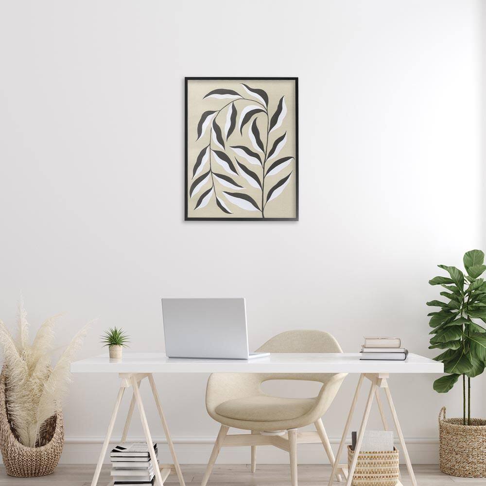 Natural Curved Vegetation by Grace Popp Black Framed Nature Giclee Art Print 30 in. x 24 in. price history on PriceWatchPro