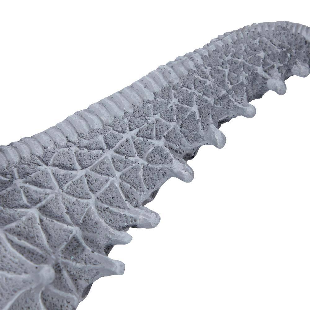Gray Resin Starfish Wall Sculpture with Twisted Cord Accent