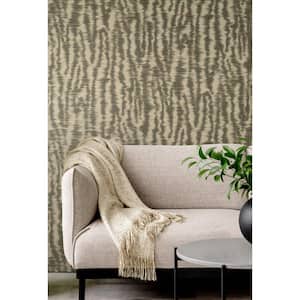 Hartmann Brown Stripe Texture Non-Woven Non-Pasted Wallpaper Sample