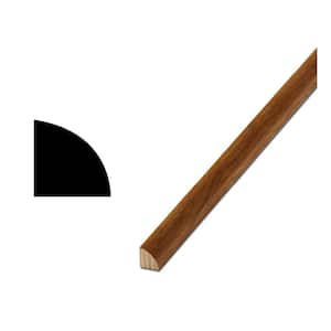 WM 106 - 11/16 in. x 11/16 in. Ash Wood Quarter Round Molding PreStained with Honey Oak Finish