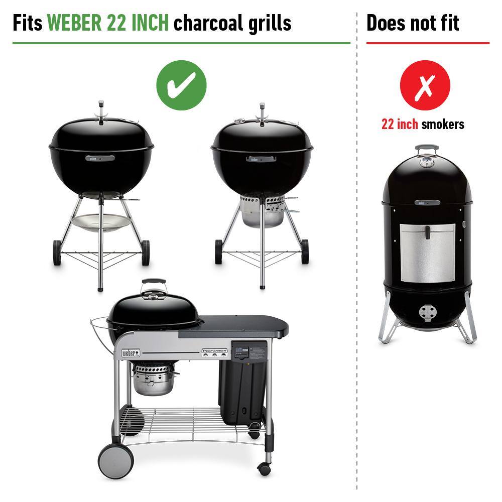 Stainless Steel Hinged Cooking Grate for 22" Charcoal Grills