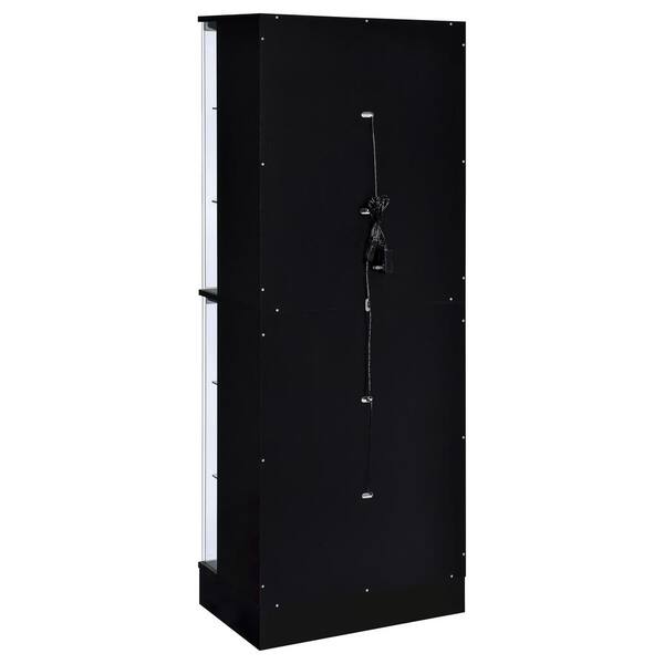 Coaster Cabra Black High Gloss Display Case Storage Cabinet