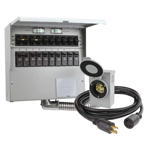 Reliance Controls 10-Circuit 30 Amp Manual Transfer Switch Kit
