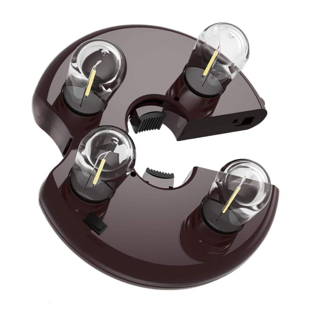 ‎200 Lumen Warm White Patio Umbrella Light, Pole Mount Outdoor Lights with 4 LED Edison Bulbs and 2 Lighting Modes price history on PriceWatchPro
