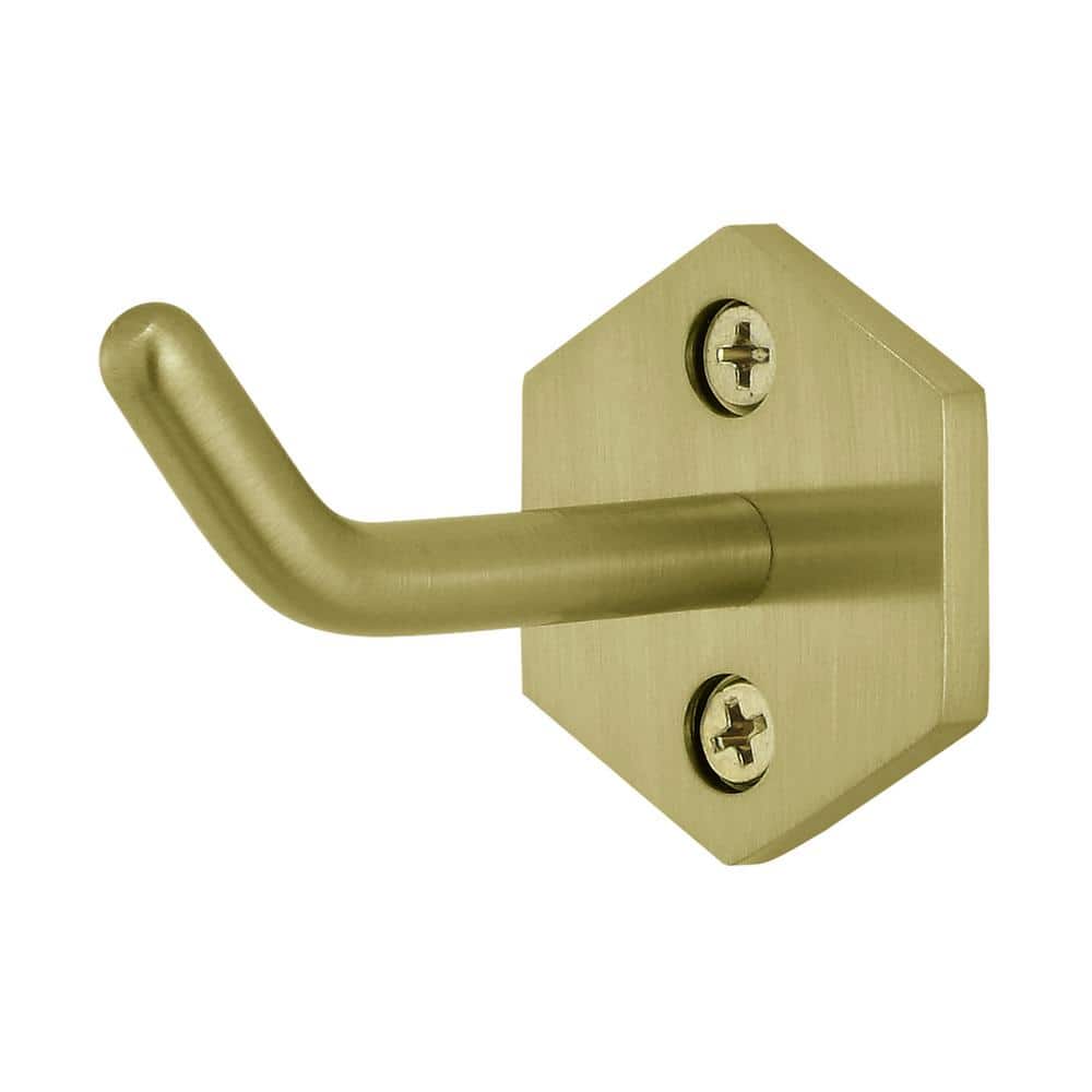 Brushed Gold Solid Brass Wall Mount Robe Hook