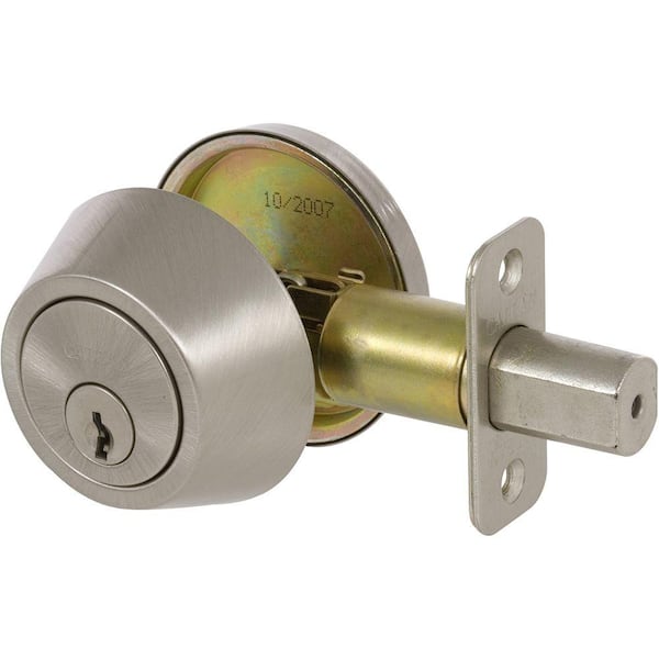 DELANEY HARDWARE Callan Single Cylinder Satin Nickel Deadbolt