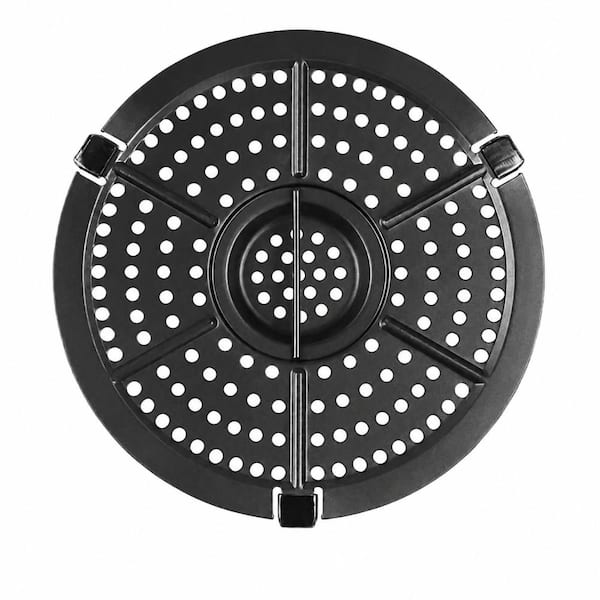 Non-Stick Grill Warming Pan Replacement for 2QT Compact Air Fryer, 6.18 in Square Crisper Tray Accessory