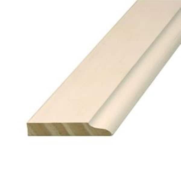 Unbranded 3/8 in. x 1-3/8 in. Primed Finger Joint Stop Molding