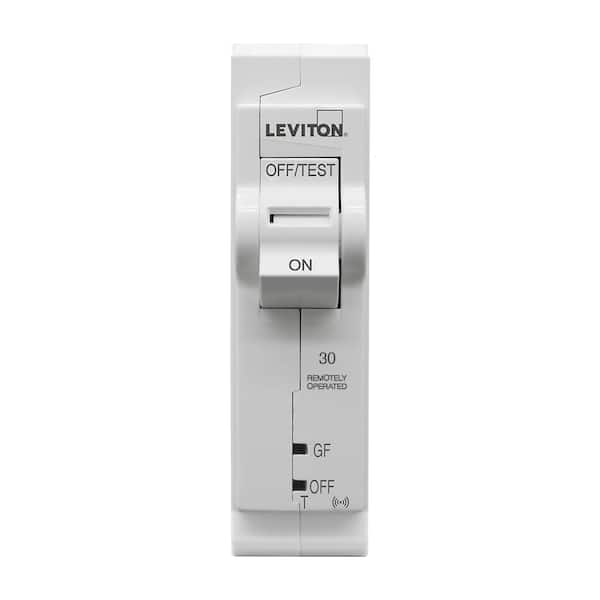 Leviton 1-Pole 30 Amp, 120-Volt, 2nd Gen Wi-Fi Smart GFPE Branch Circuit Breaker Standard 10kA Interrupt Rating Thermal Magnetic