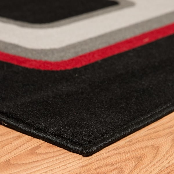 Spaces Red 5 ft. x 7 ft. Indoor Area Rug