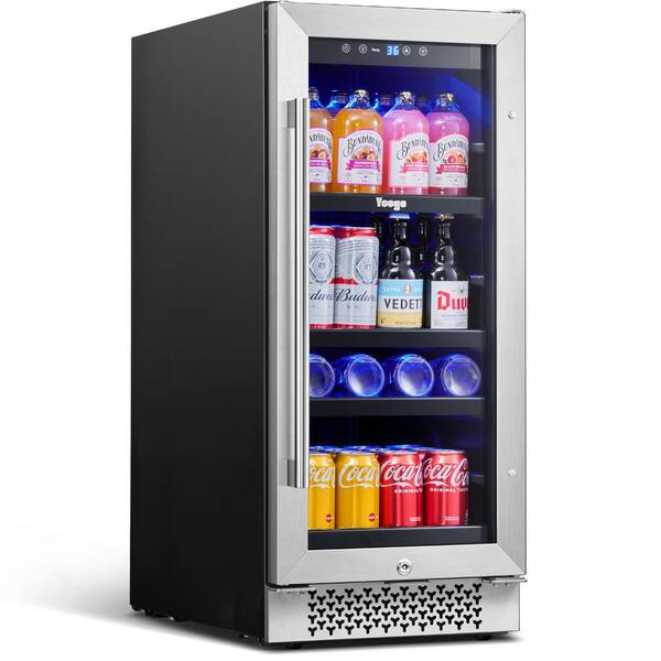 Magic Chef Beverage 23.4 in. 154 (12 oz.) Can Beverage Cooler, Stainless  Steel HMBC58ST - The Home Depot