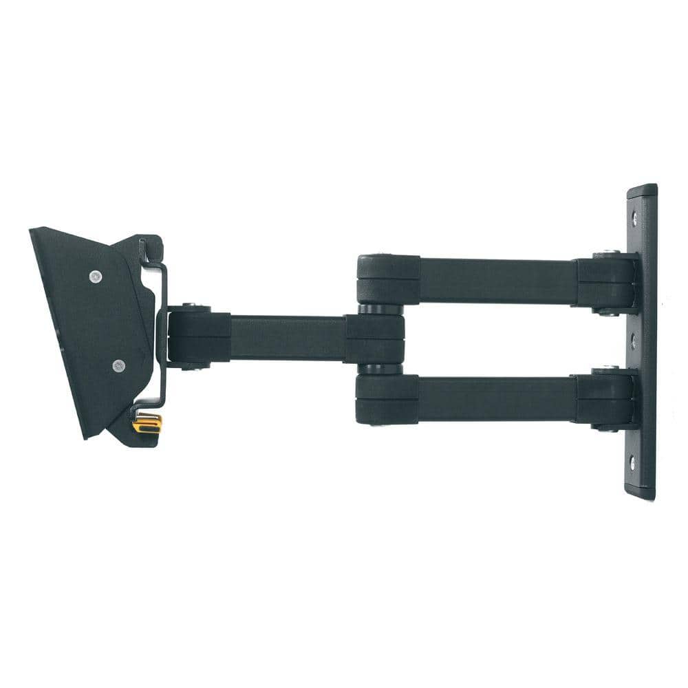 Black Steel Full Motion Dual Arm TV Wall Mount for 12"-25" Screens