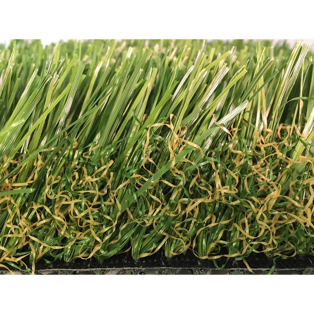 GREENLINE ARTIFICIAL GRASS Supreme 2.590 Fescue 15 ft. Wide x Cut to Length Artificial Grass