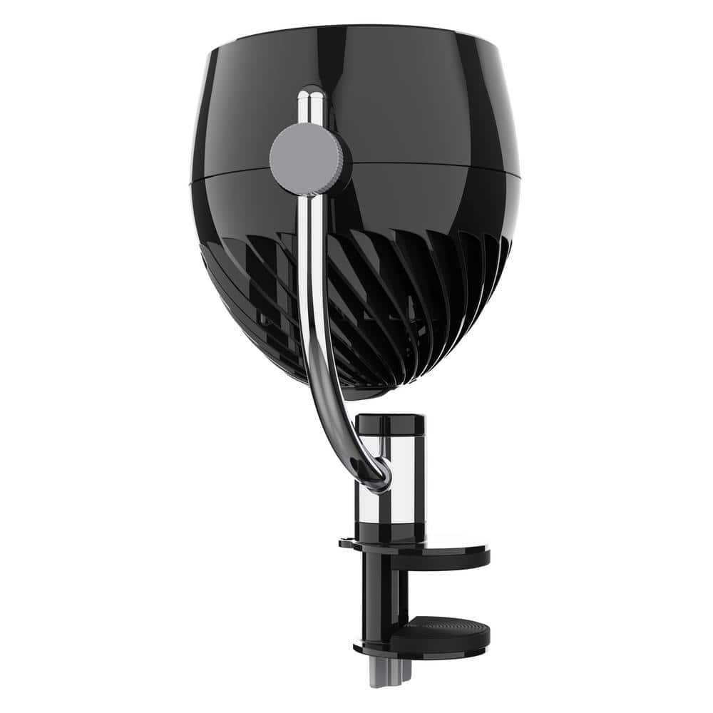 Black Metal Adjustable Desk Clip Fan with Three Speeds