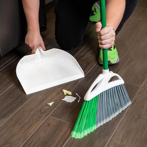 Libman Large Precision Angle Broom with Dustpan (4-Pack) 248-4