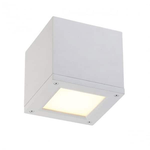 WAC Lighting Rubix 5 in. 1-Light White ENERGY STAR LED Indoor or Outdoor Flush Mount