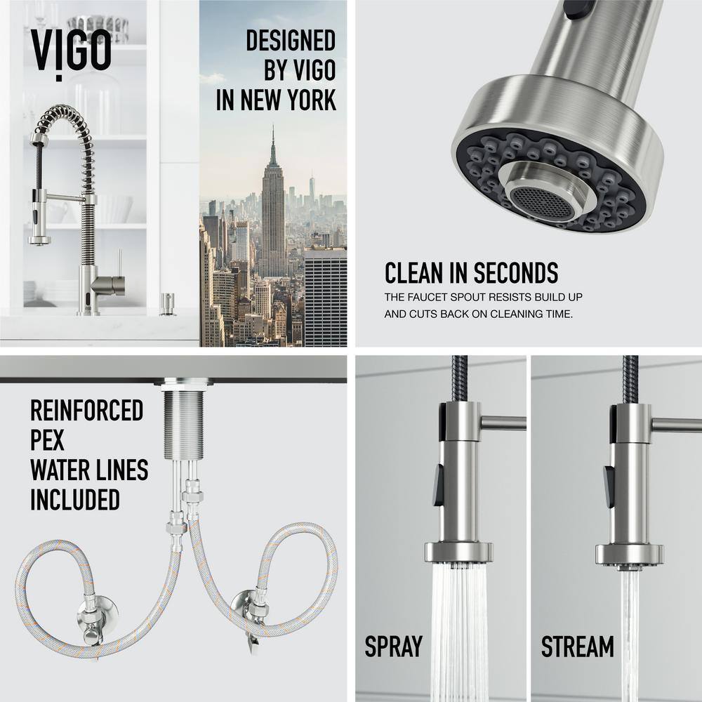 Stainless Steel Touchless Pull-Down Kitchen Faucet with Spray