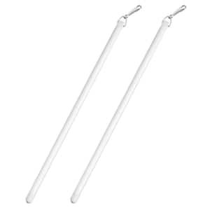 3/8" Dia Fiberglass Baton with Snap hook and Adapter - 96 inch Long (2PC)