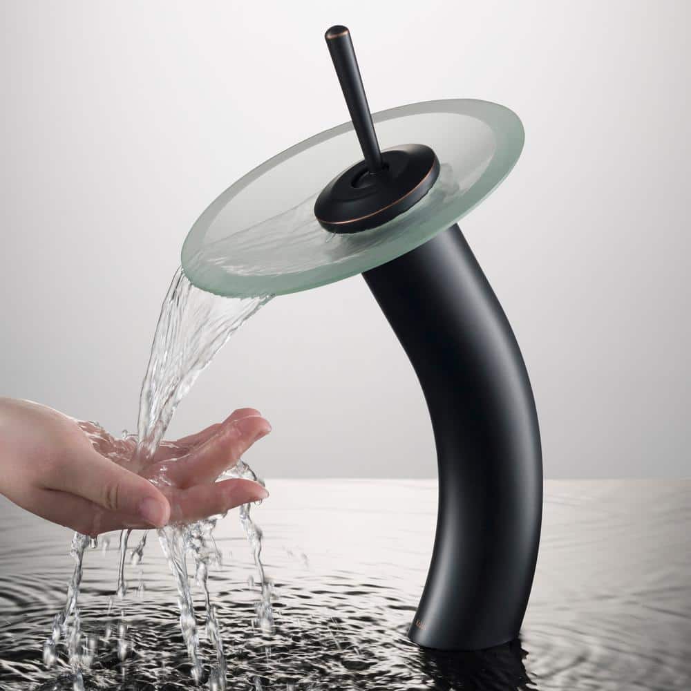 Elegant Gold Brass 12'' Modern Vessel Sink Faucet
