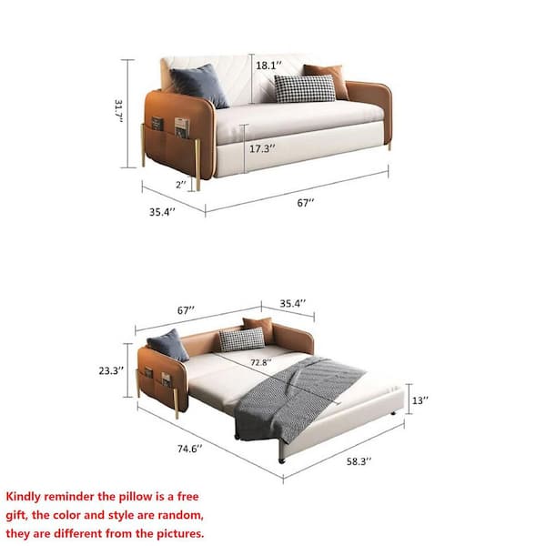 Sofa Bed Dimensions Queen Baci Living Room