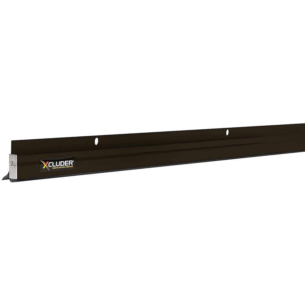 Xcluder 48  Low-Profile Rodent Proof Door Sweep  Dark Bronze; Stop Pests
