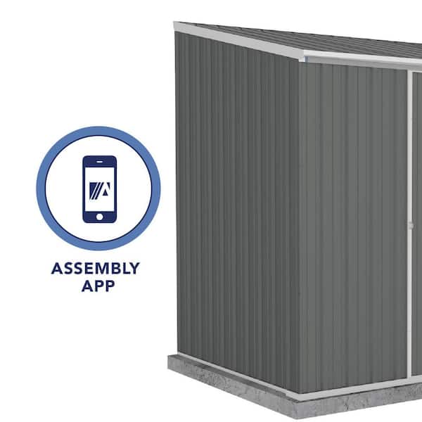 ABSCO EZI Slider 7 ft. W x 5 ft. D Metal Storage Shed in Woodland
