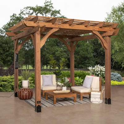 Pick up only 10×10 Cash only as well. treated wood Details about / pergola 1 year old